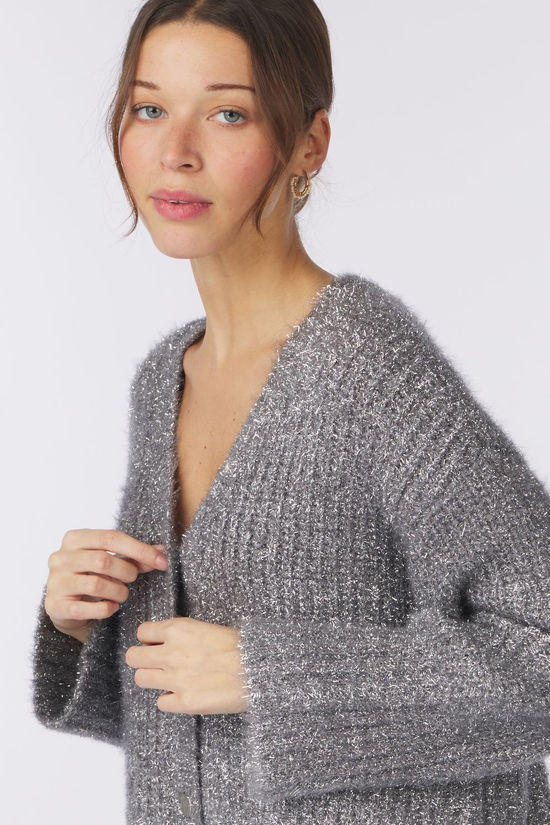 Saint Tropez Cardigan Halfasz Silver