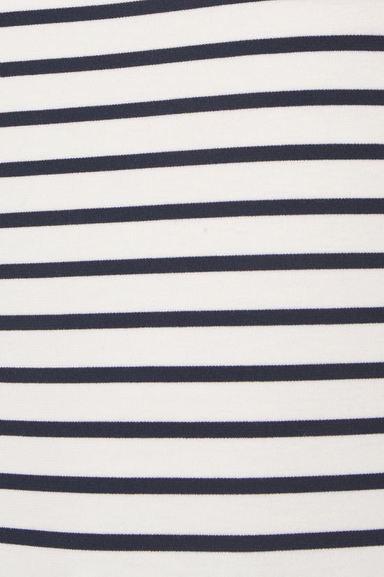 Vero Moda T-Shirt Abby Snow White With Stripes Navy Blazer