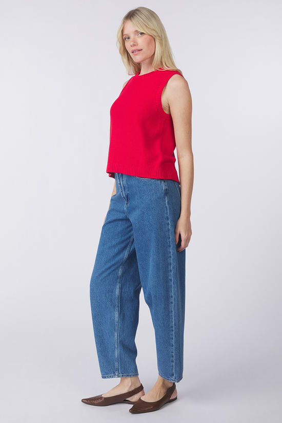 ICHI Top Dotties Mars Red