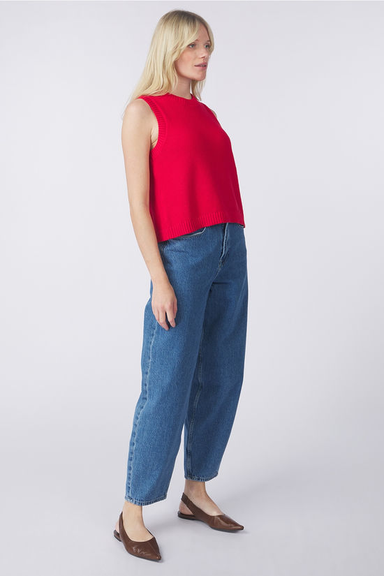 ICHI Top Dotties Mars Red