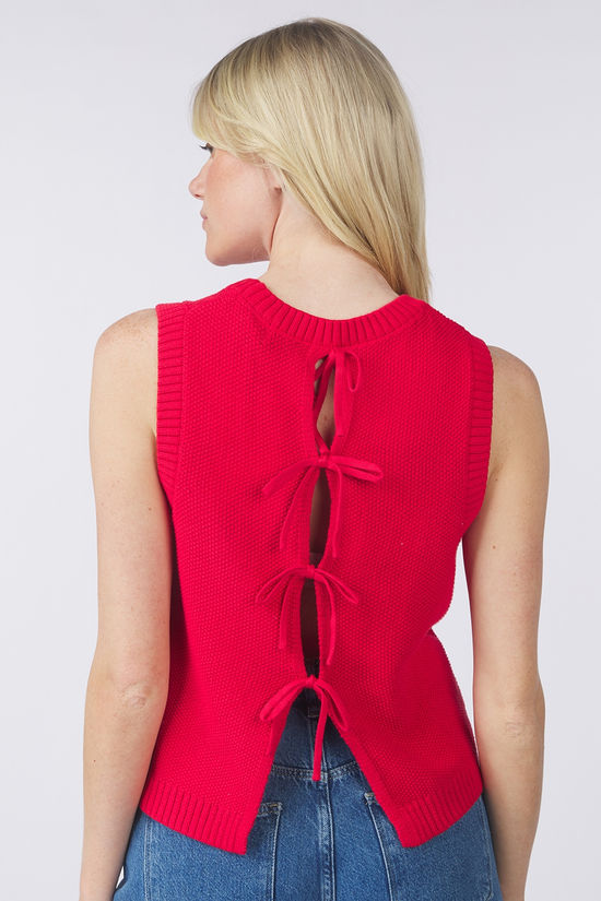 ICHI Top Dotties Mars Red