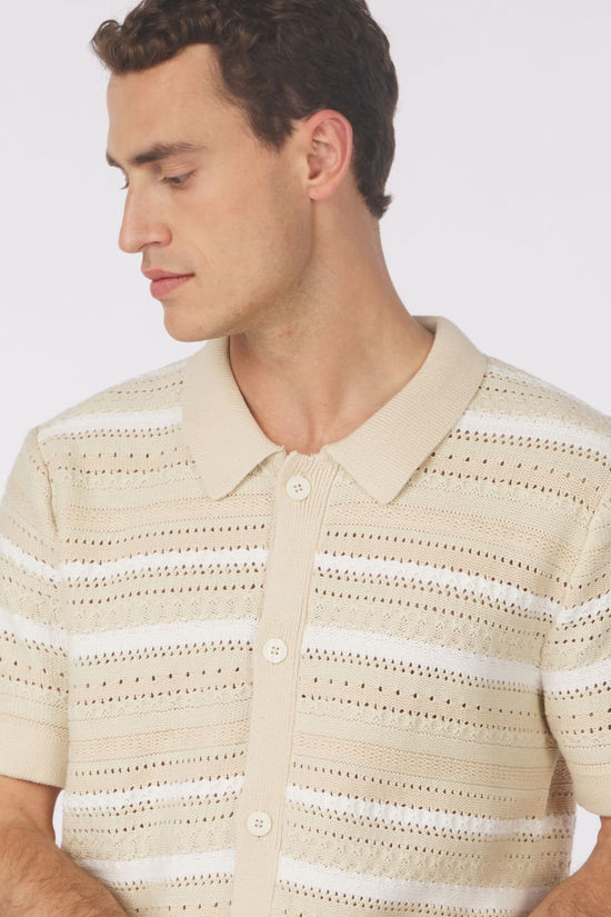 Selected Cardigan Palo Oatmeal