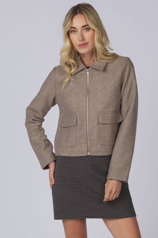 Only Mantel Vela Taupe Gray