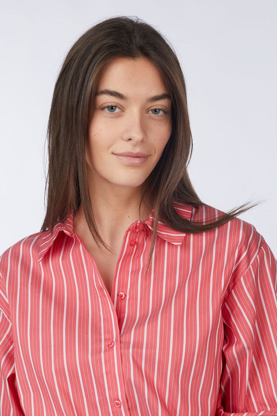 Object Chemise Tutta Poinsettia Stripes:Cloud Dancer