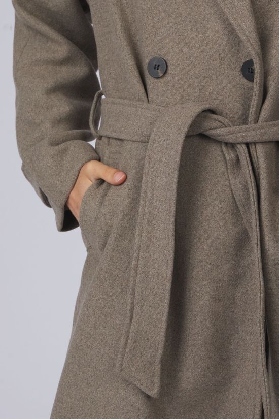 Vila Manteau Wollie Falcon Detail:Melange
