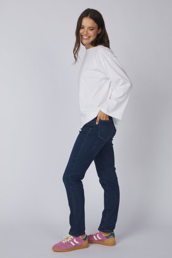 Vila Jeans Alice Rw Straight Dbd Sol30 Dark Blue Denim