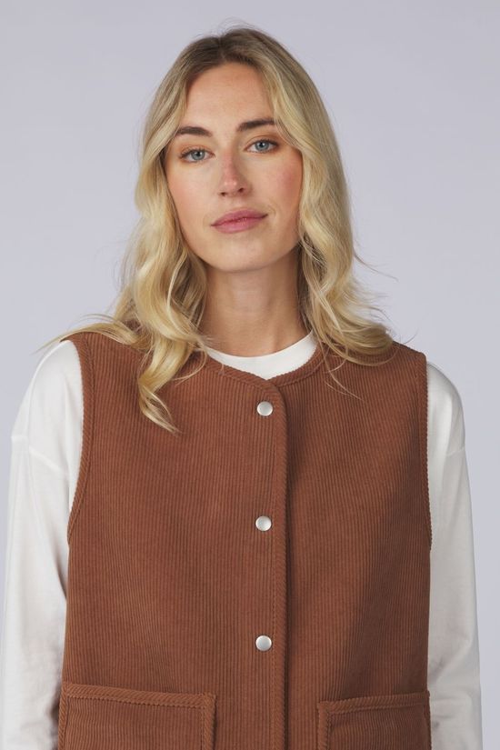 Vila Blazer Majlina Rev Teddy Birch Detail:Nuthatch Corduroy