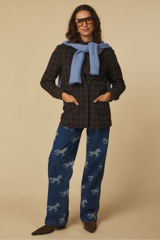 Object Blazer Soley Tie (Lisa) Carafe Check
