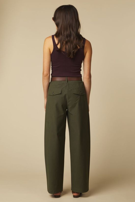 Vero Moda Broek Sofia Barrel Forest Night