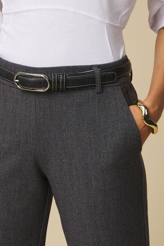 Only Pantalon Poptrash Dark Grey Melange