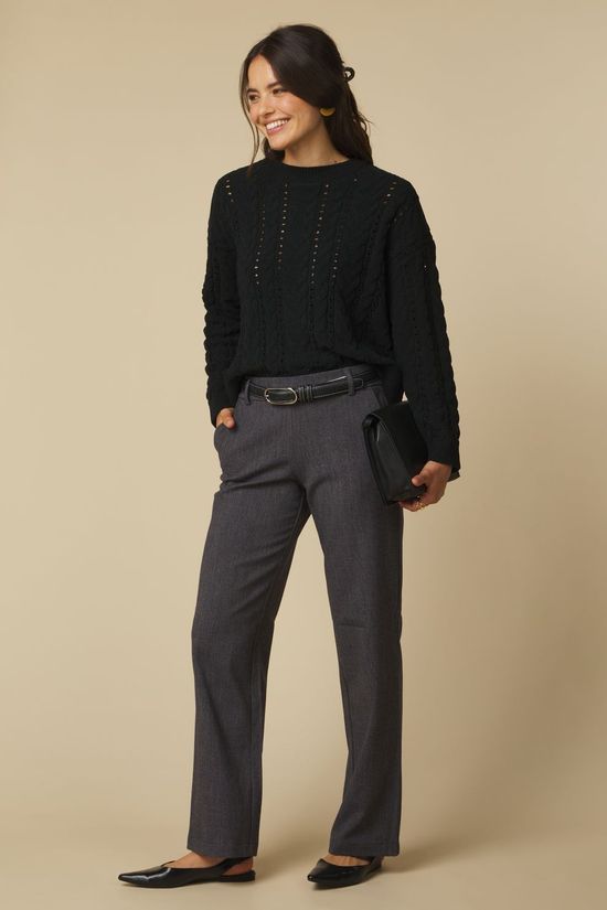Only Pull Elly Black Detail:All Over Cable