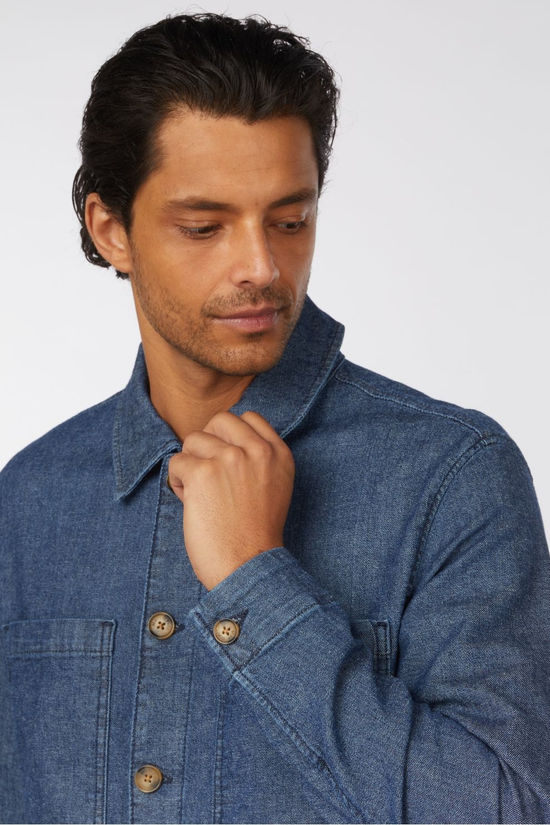 Marc O'Polo Veste en jean 526912725004 Stretch Mid Blue Wash