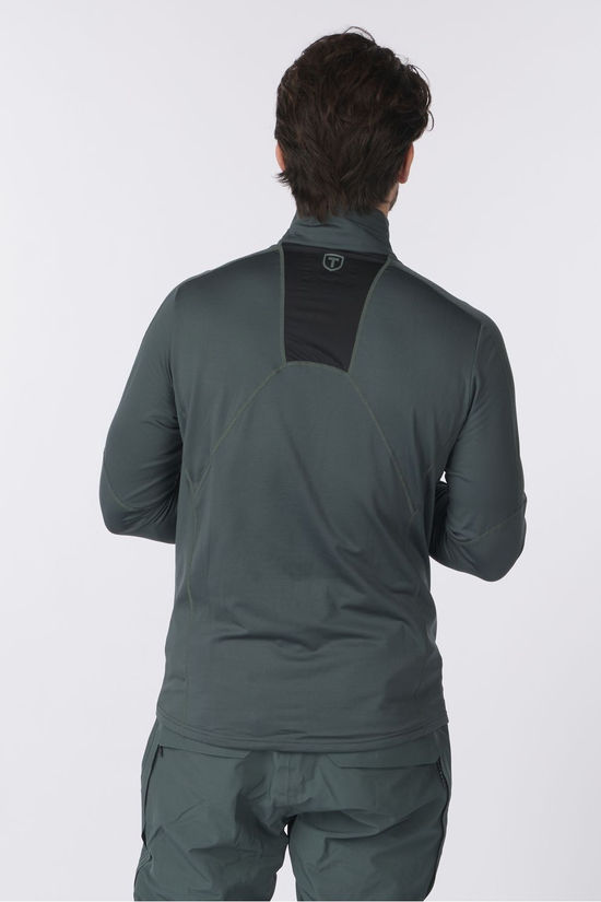 Tenson Fleece Txlite Full Zip Coal Green Shell
