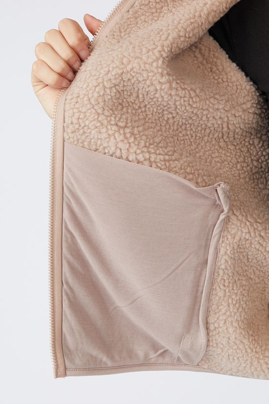 Collective Of Moving People Fleece Woman Jacket Rose Dust