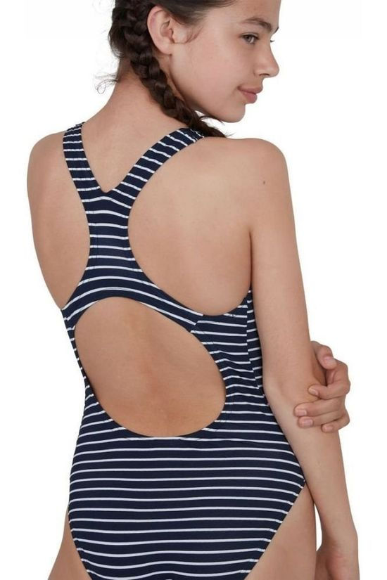 Speedo Maillot De Bain End Print Medalist dark blue/off white