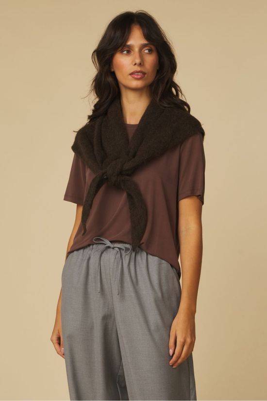 Yerse T-Shirt Lorena45 Chocolate