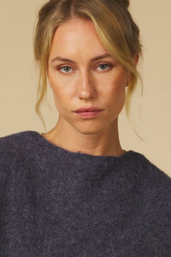 Yaya Pull Spencer With Deep Odyssey Gray Melange