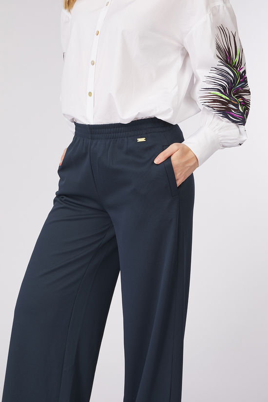 Pom Amsterdam Broek Suzi Dark Knavy Blue