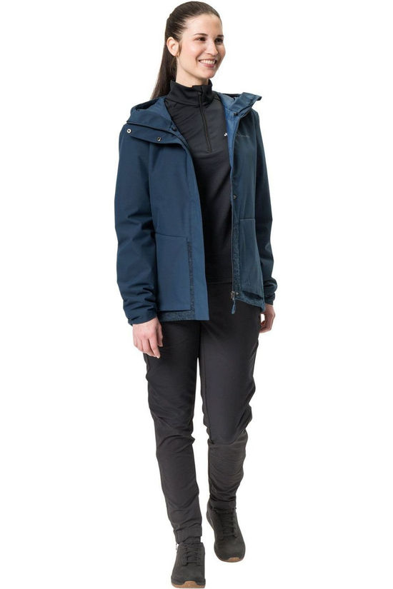Vaude Women'S Cyclist Padded Jacket Iv Dark Sea