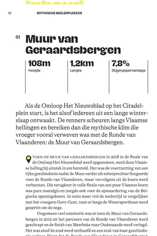 Lannoo Boek Mythische Wielerplekken 2026