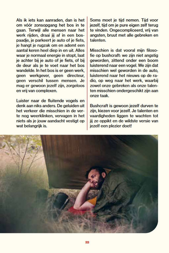 Lannoo Het rewild boek bushcraft & survival 2024