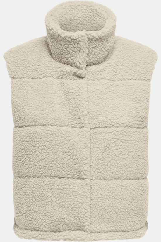 Only Gilet Sandra Teddy Pumice Stone