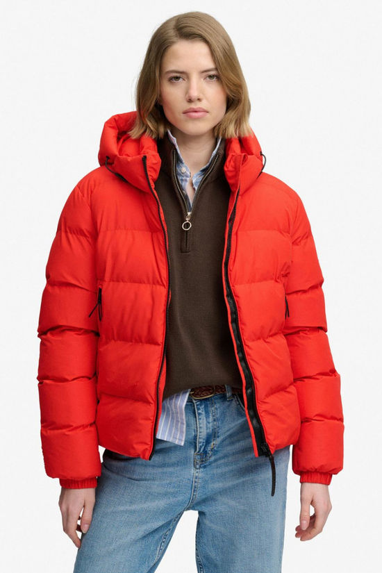 Superdry Donsjas Hooded Sports Apple Red
