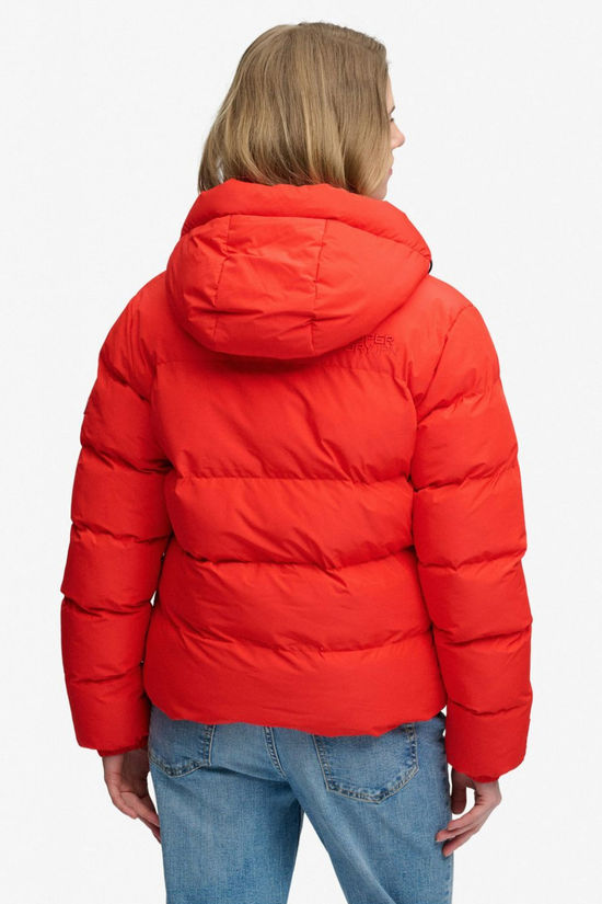 Superdry Donsjas Hooded Sports Apple Red