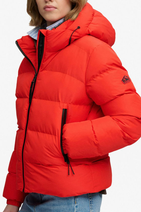 Superdry Donsjas Hooded Sports Apple Red