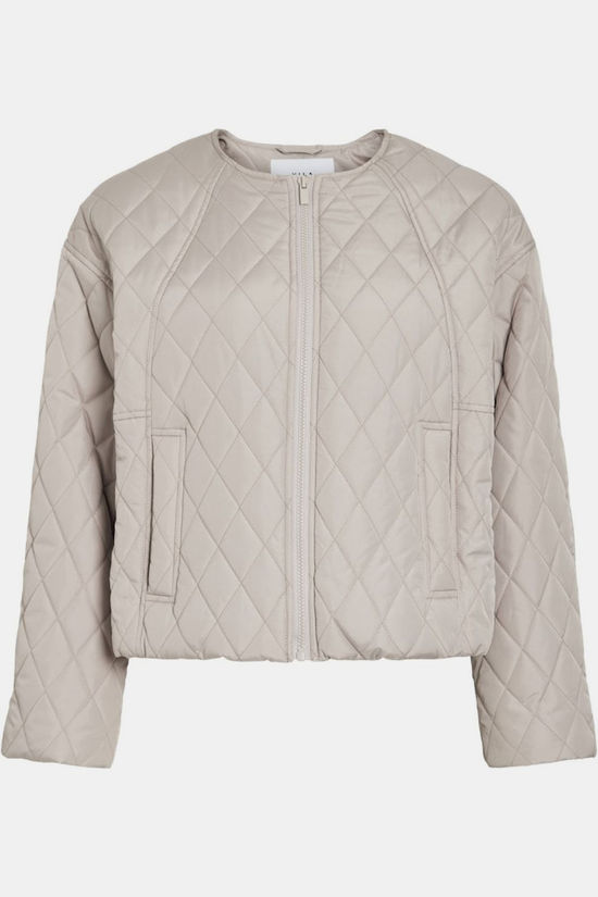 Vila Bomber Tate Quilted Chateau Gray
