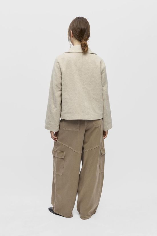 Object Manteau court Riki Birch Detail:Melange