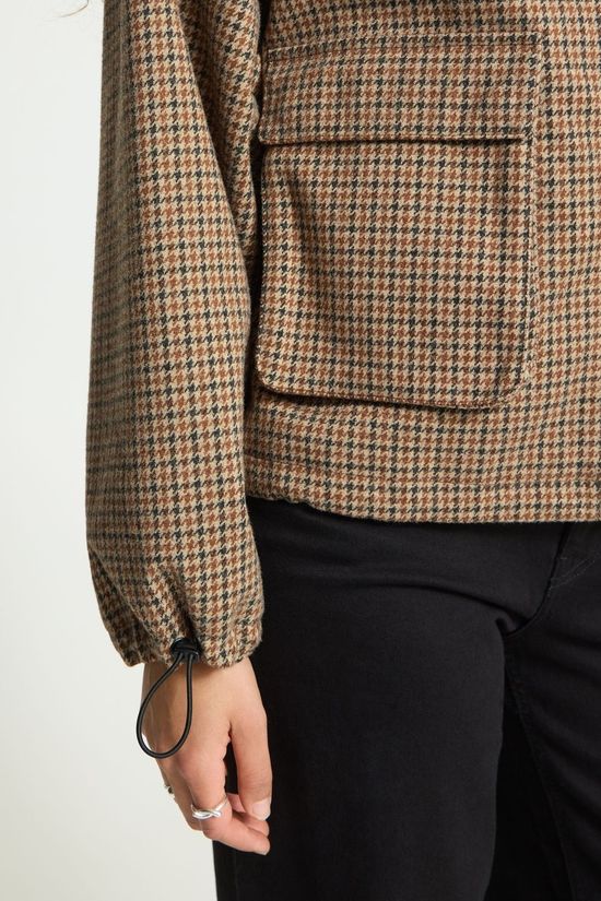 Ichi Manteau Esolu Brown Check