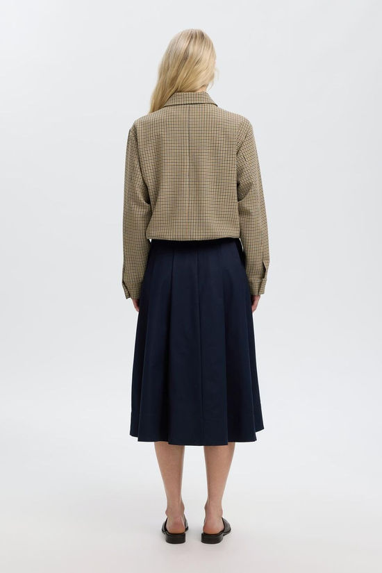 Selected Manteau Slwrelaxed Elara Bomber Jacket Monks Robe Checks