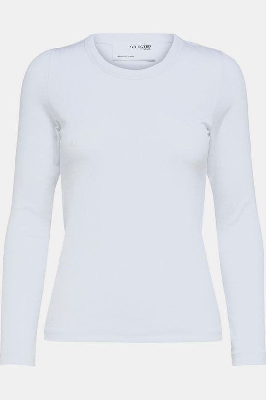 Selected T-Shirt Dianna Bright White
