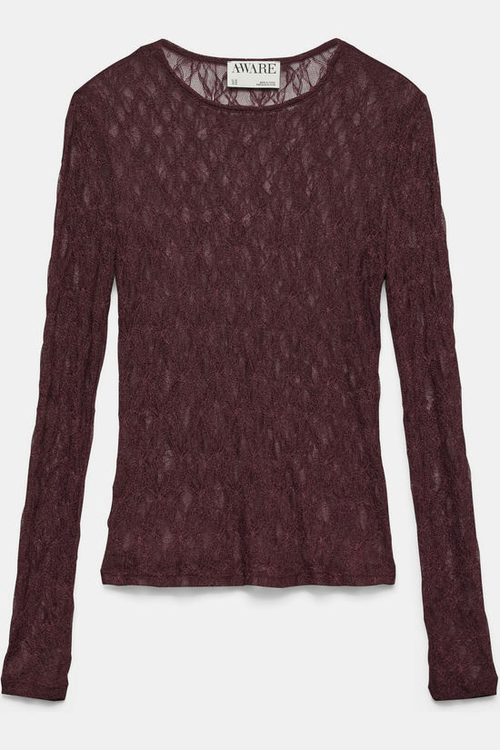 AWARE T-Shirt Tessy Lace Catawba Grape