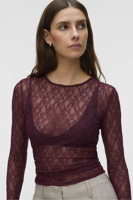 AWARE T-Shirt Tessy Lace Catawba Grape