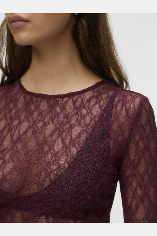 AWARE T-Shirt Tessy Lace Catawba Grape