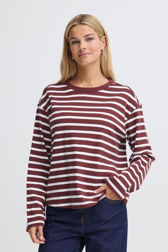 Fransa T-Shi Bree Rum R. W. Whisper White Stripe