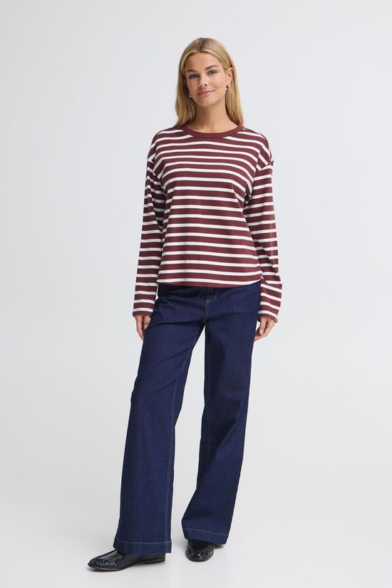 Fransa T-Shi Bree Rum R. W. Whisper White Stripe