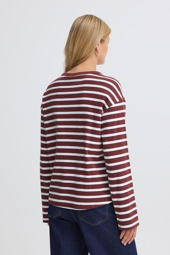 Fransa T-Shi Bree Rum R. W. Whisper White Stripe