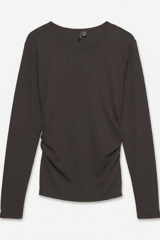Vero Moda T-Shirt Kanva Chocolate Torte Detail:W. Bronze Lurex