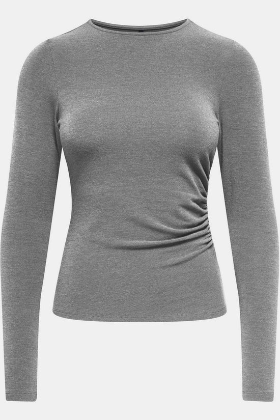 Only T-Shirt Glamour Medium Grey Melange