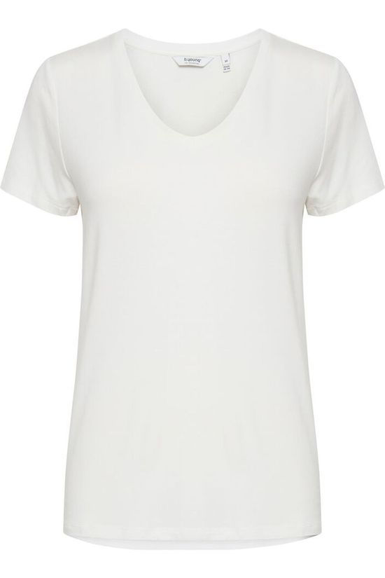 B.Young T-Shirt Rexima V-Neck Jersey Off White/Off White