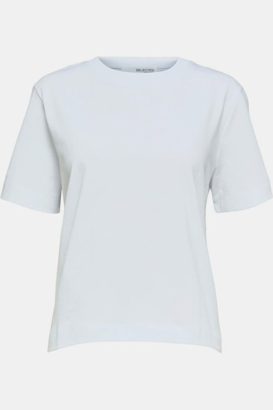 Selected T-Shirt essential Boxy Bright White