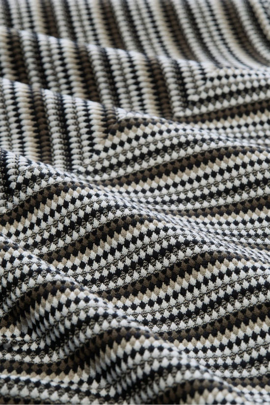 Tom Tailor T-Shirt Jaquard Olive Black Structure Stripe