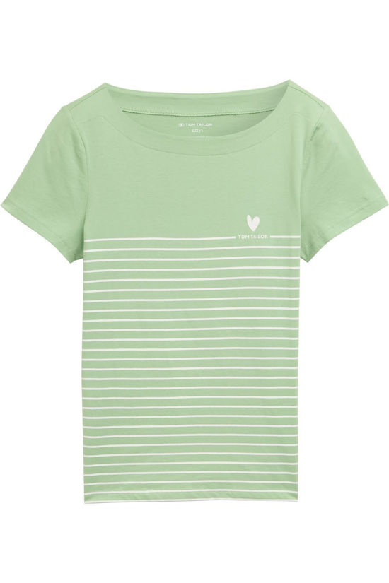 Tom Tailor T-Shirt 1045544 Green/Stripes