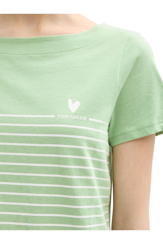 Tom Tailor T-Shirt 1045544 Green/Stripes