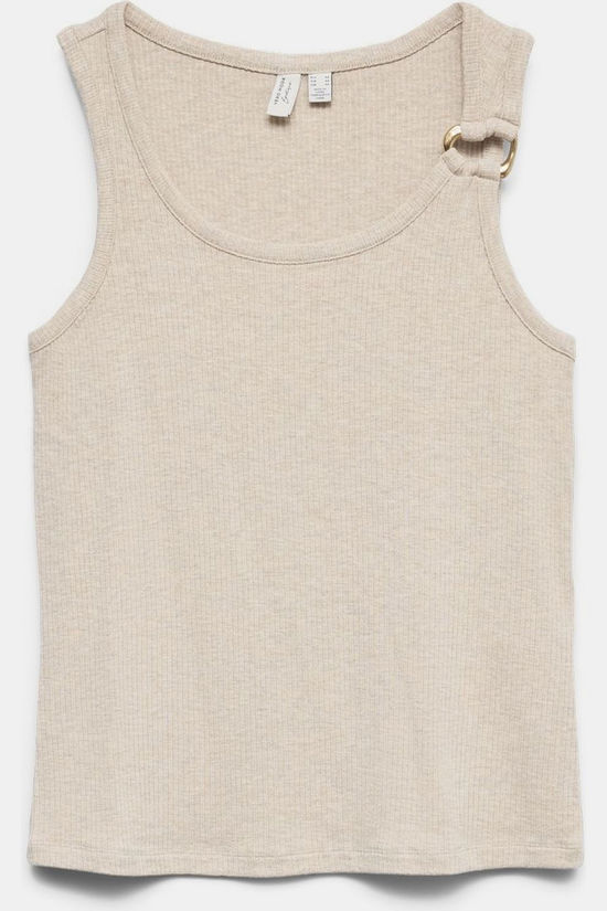 Vero Moda Débardeur Vmkiki S/L O-Neck Top Jrs Btq Birch Detail:Melange