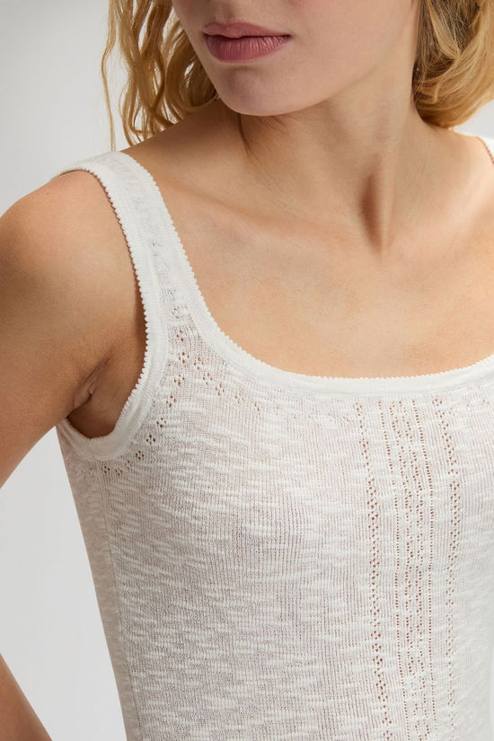 LEE Top Knitted Tank Ecru