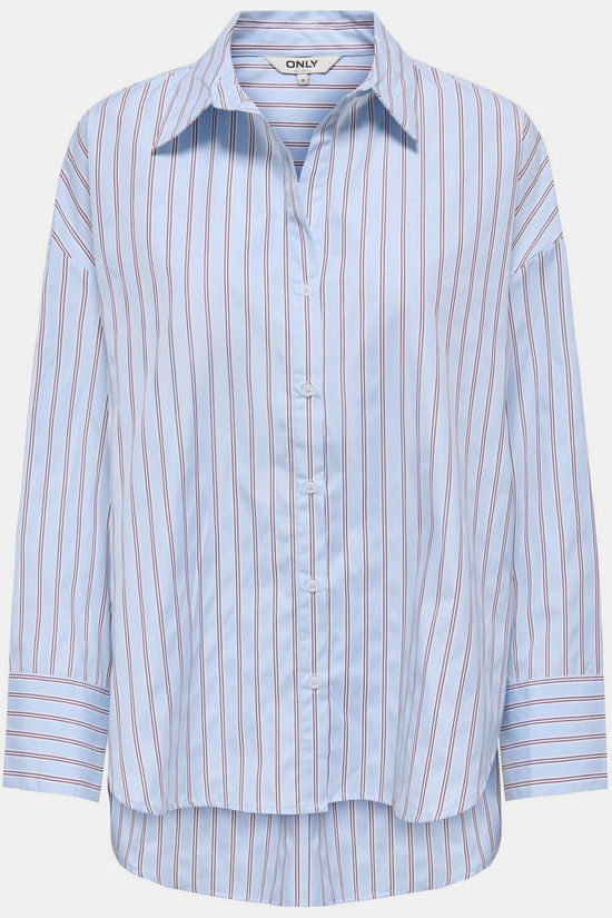 Only Chemise Oregon Dusty Blue Stripes:Fig